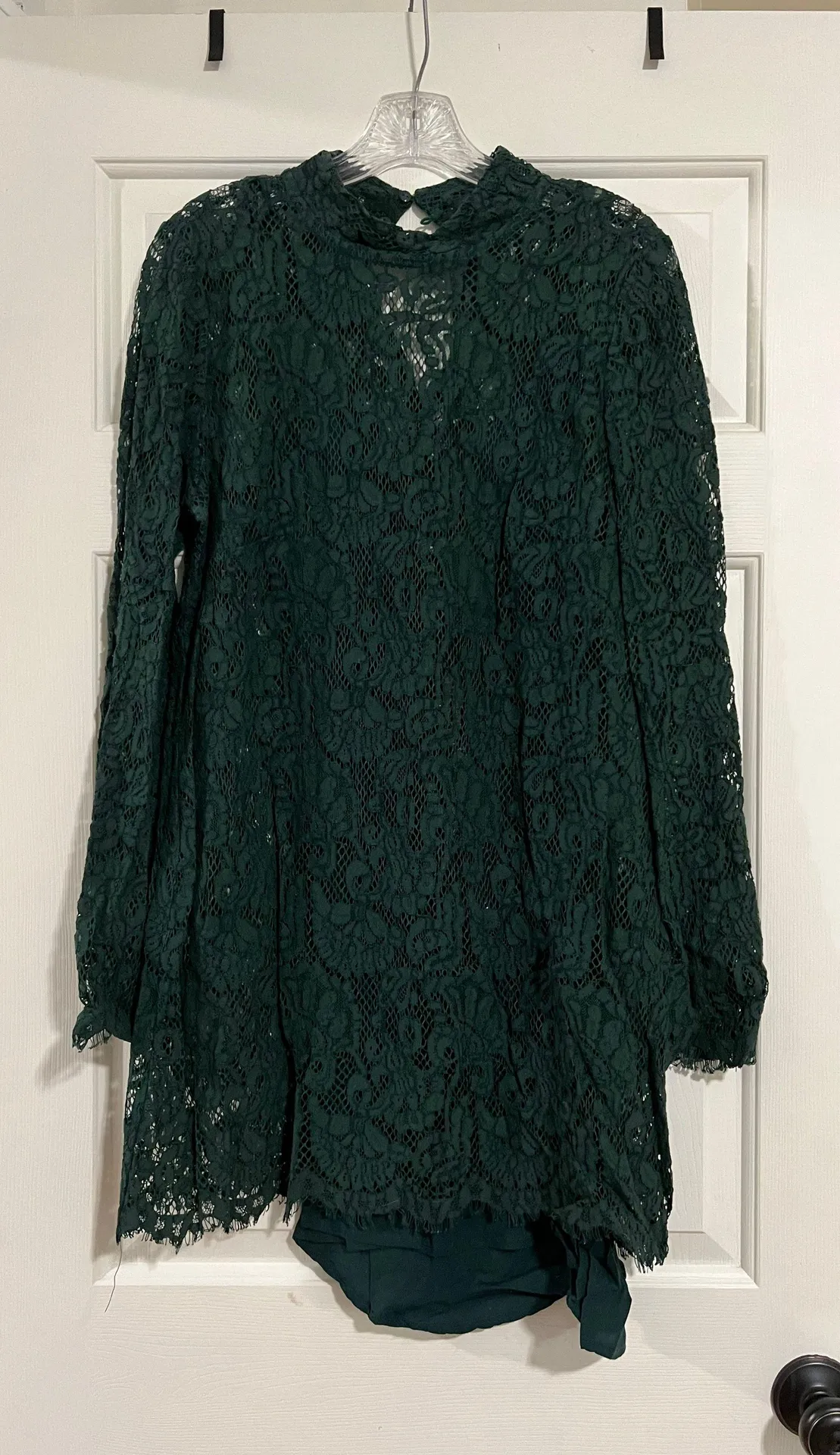 Lace Overlay Dress - Image 5