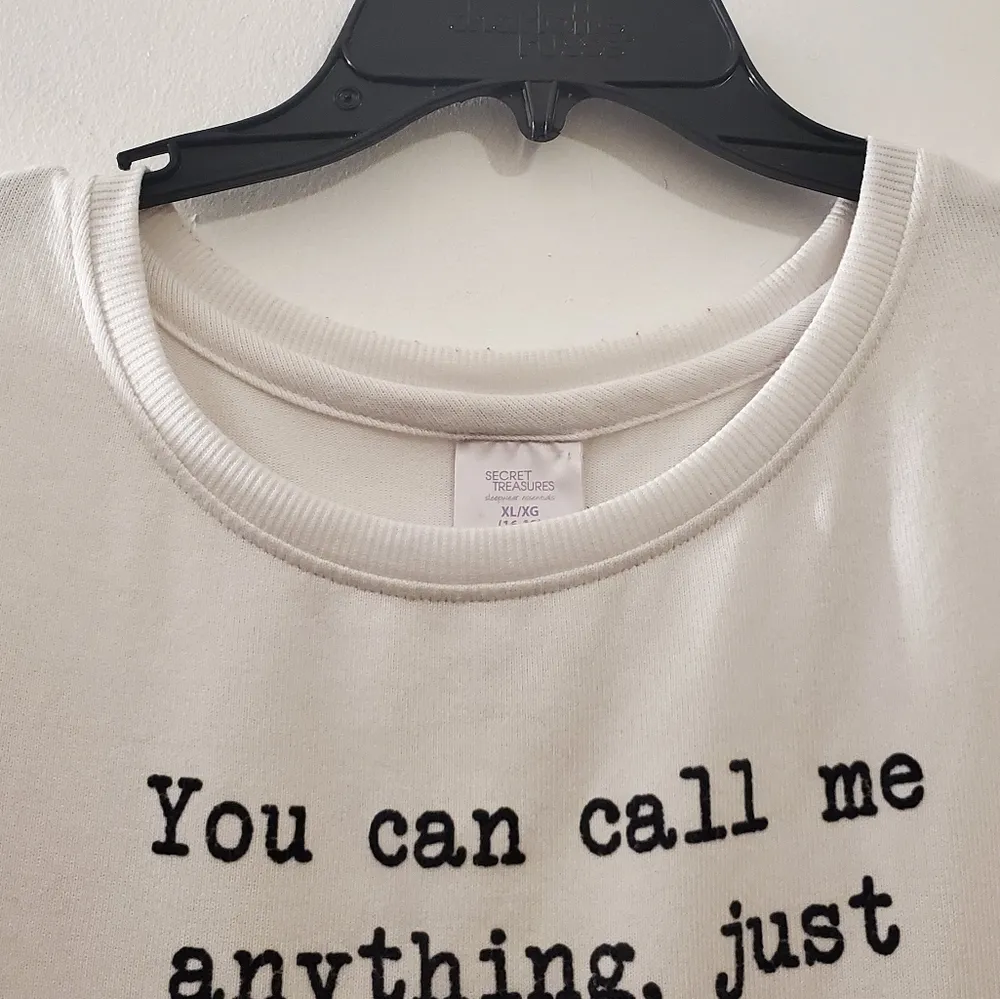Secret Treasures Winter White Hacci Sleep Top XL - Image 5