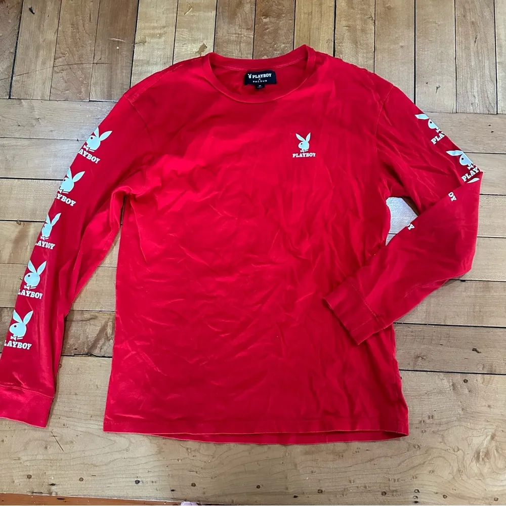 PacSun Playboy Long Sleeve Tee Medium - Image 2