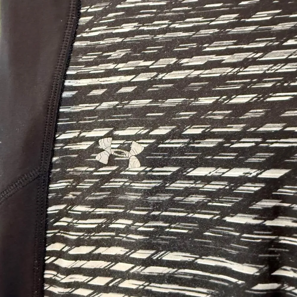 Under Armour HeatGear No-Slip Waistband Activewear Capris Womens Medium Leggings - Image 3