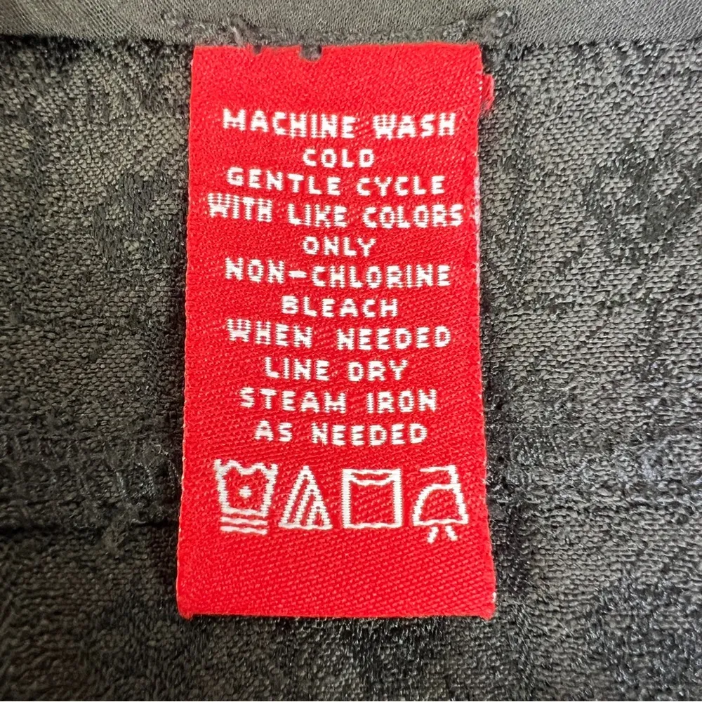 A Line Anne Klein Stretch Size 12 Brown Flare Leg Dress Slacks with Lion… - Image 11