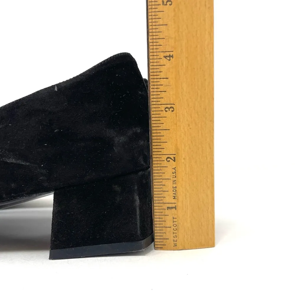 JOAN & DAVID black suede flats, size 8.5 - Image 9