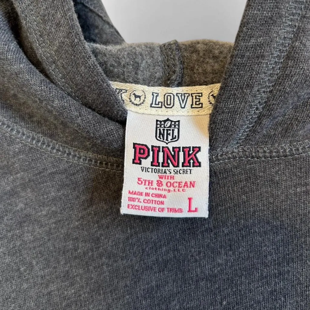 Pittsburgh Steelers NFL Hoodie — PINK by Victoria’s Secret (Size L) - Image 3
