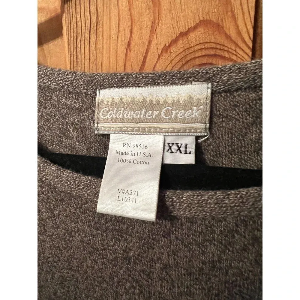 Coldwater Creek 2XL 100% cotton vest - Image 3
