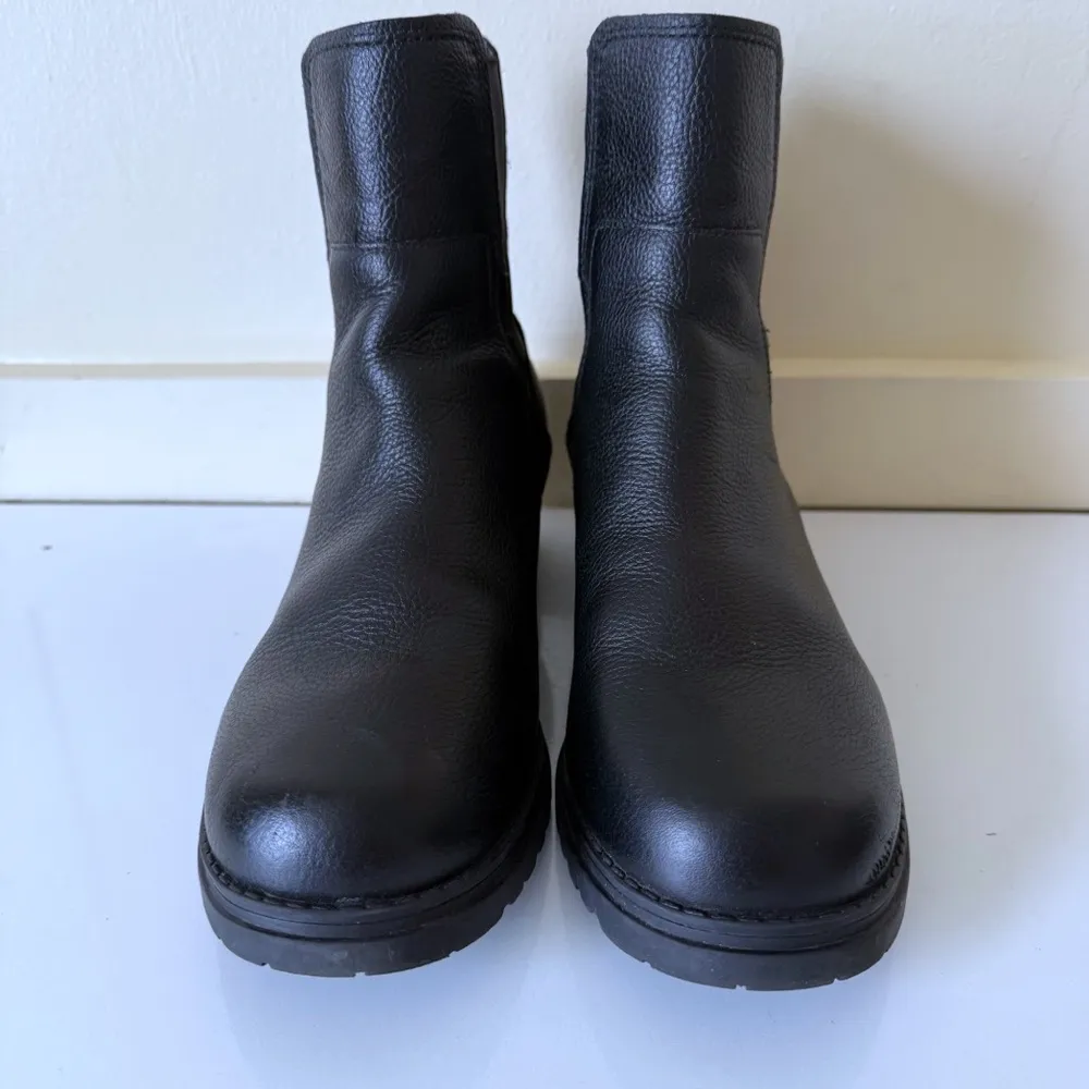 Cole Haan Women's Camea Leather Chelsea Combat Boots Black Size 9.5 B - Image 4