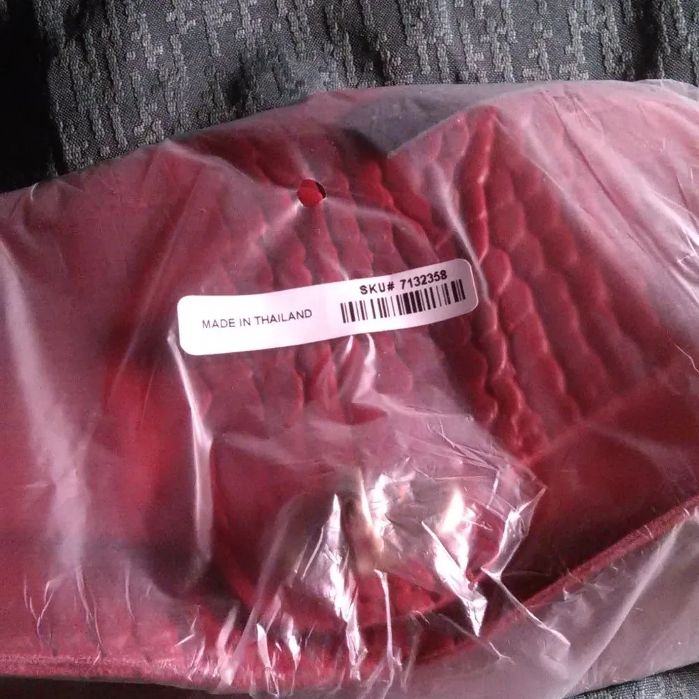 Faux Leather Red Mini Handbag - Image 9