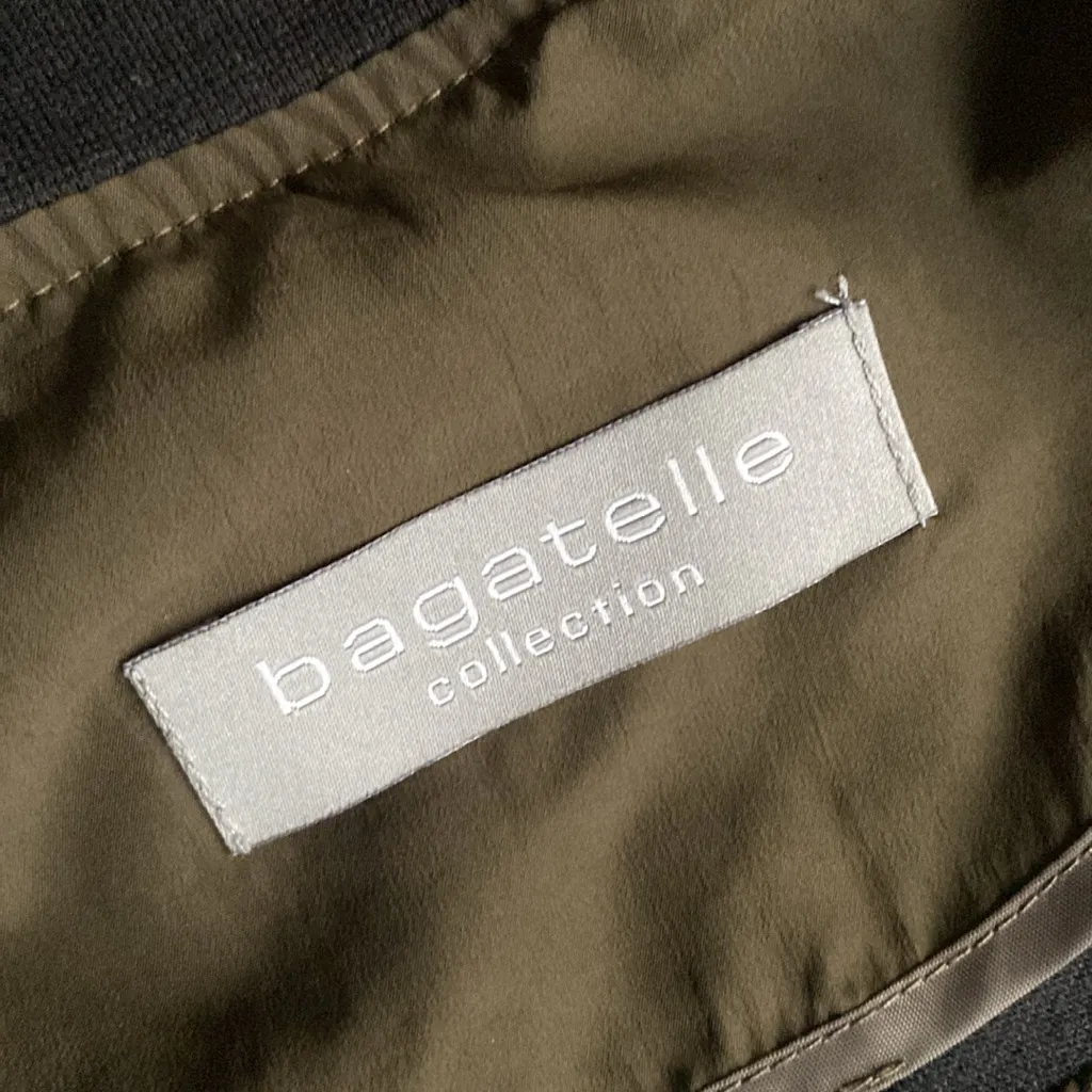 BAGATELLE Olive Bomber Jacket Womens Sz Medium Utility Full Zip - Image 6