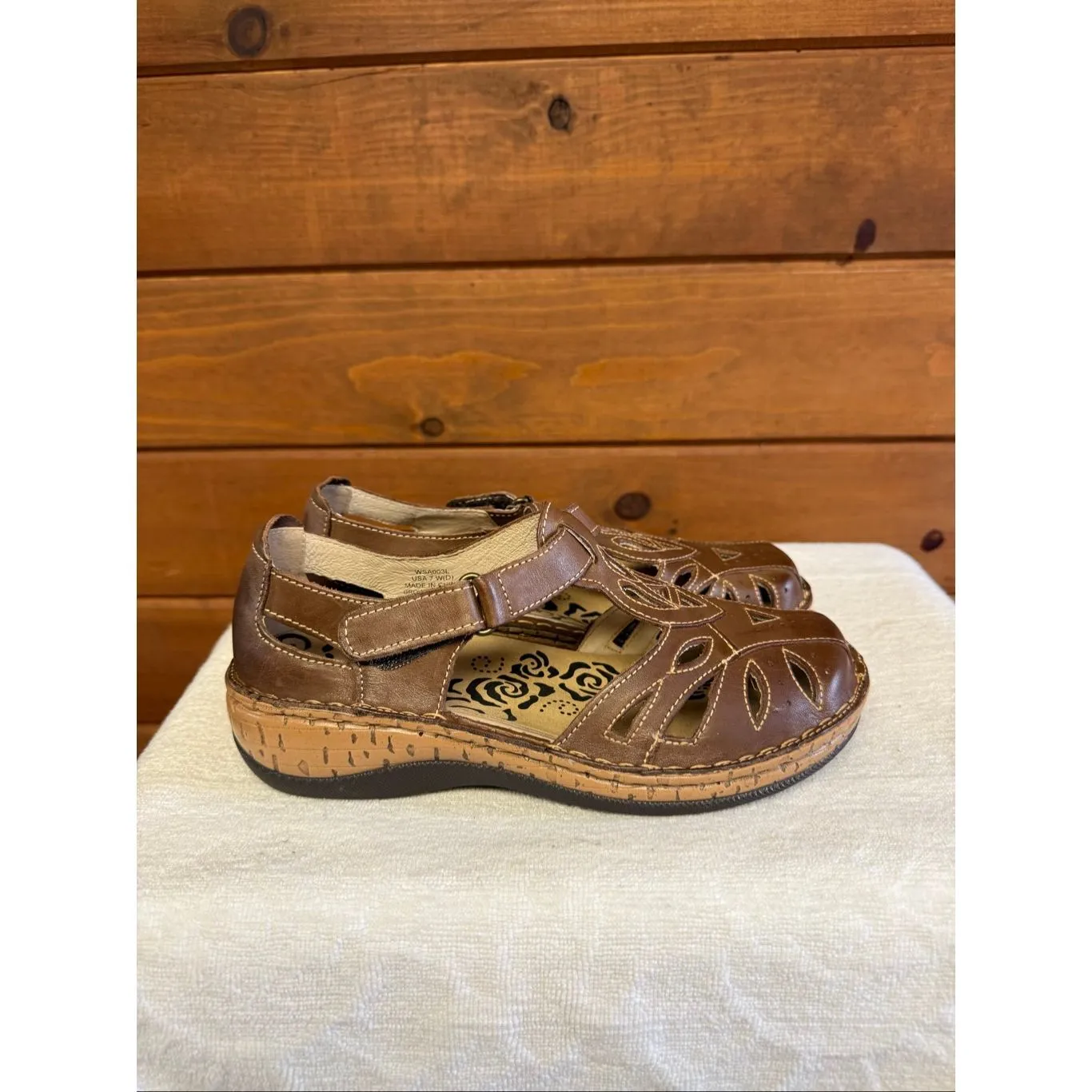 Propet Women's Jenna Fisherman Sandal brown full - Image 2