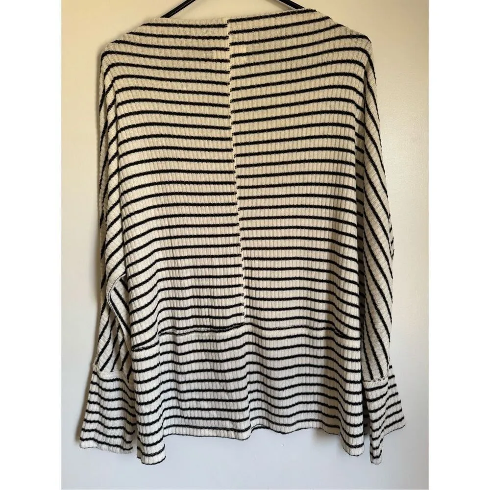 Maurices Womens Sylvan Striped Long Sleeve Tunic Top sz L Soft Strechy Casual - Image 3
