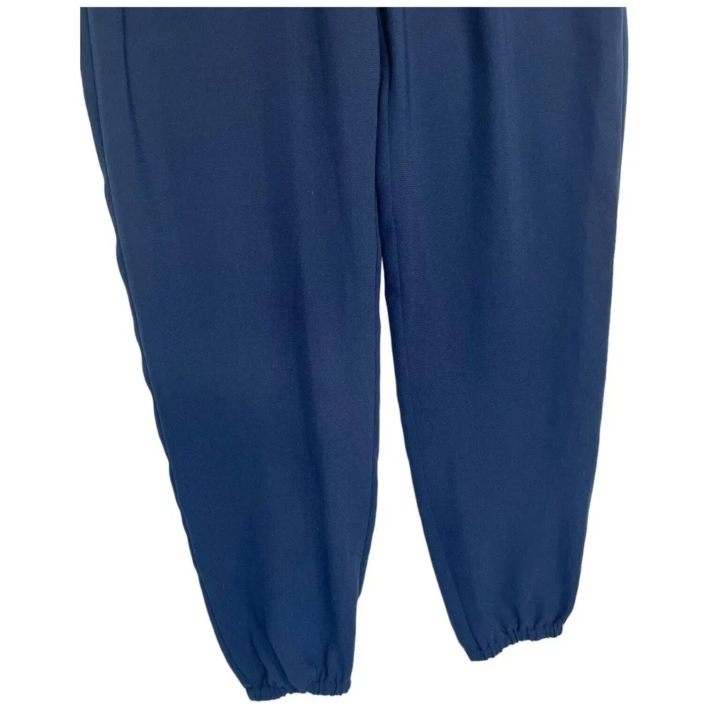 CAbi Womens Size XS Jumpsuit French Navy Sleeveless Scoop Neck Drawstring Blue - Image 12