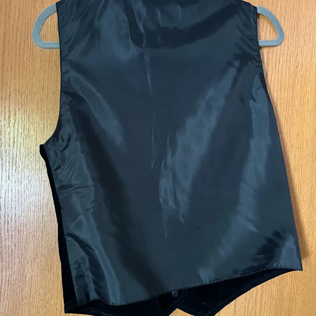 Vintage early Y2K Kathy Ireland Black leather Women's Vest - Image 5