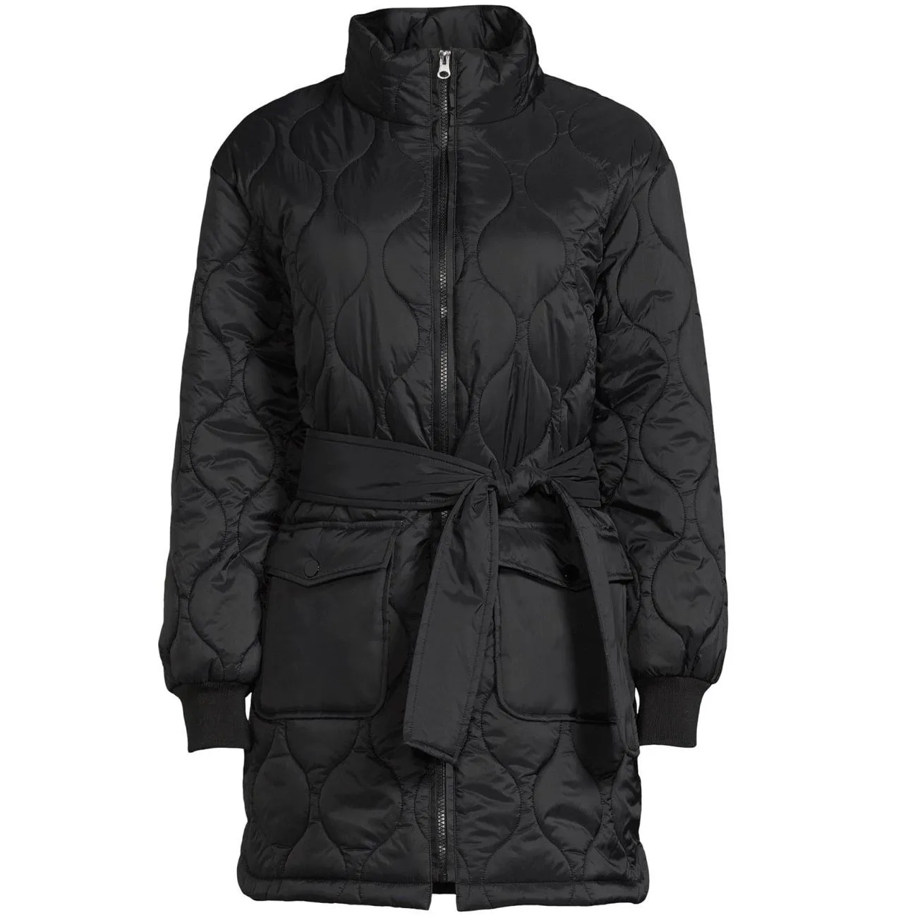 Time and Tru black quilted barn jacket size Medium - Image 12