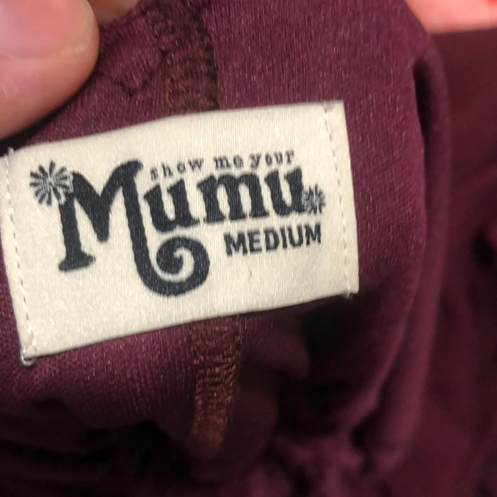 NWT Show Me Your Mumu Kendall merlot maxi dress MEDIUM - Image 2