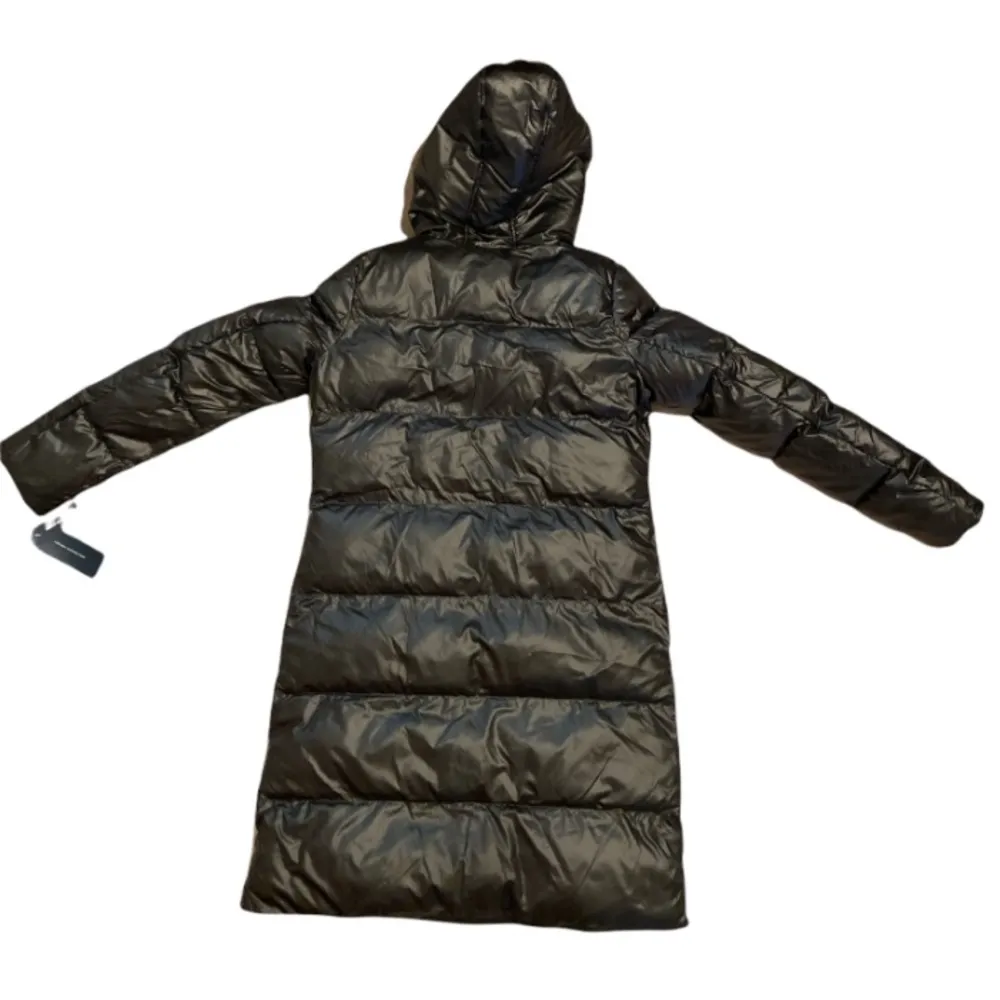 French Connection  Black Hooded Puffer Down Jacket Size XS NWT - Image 7