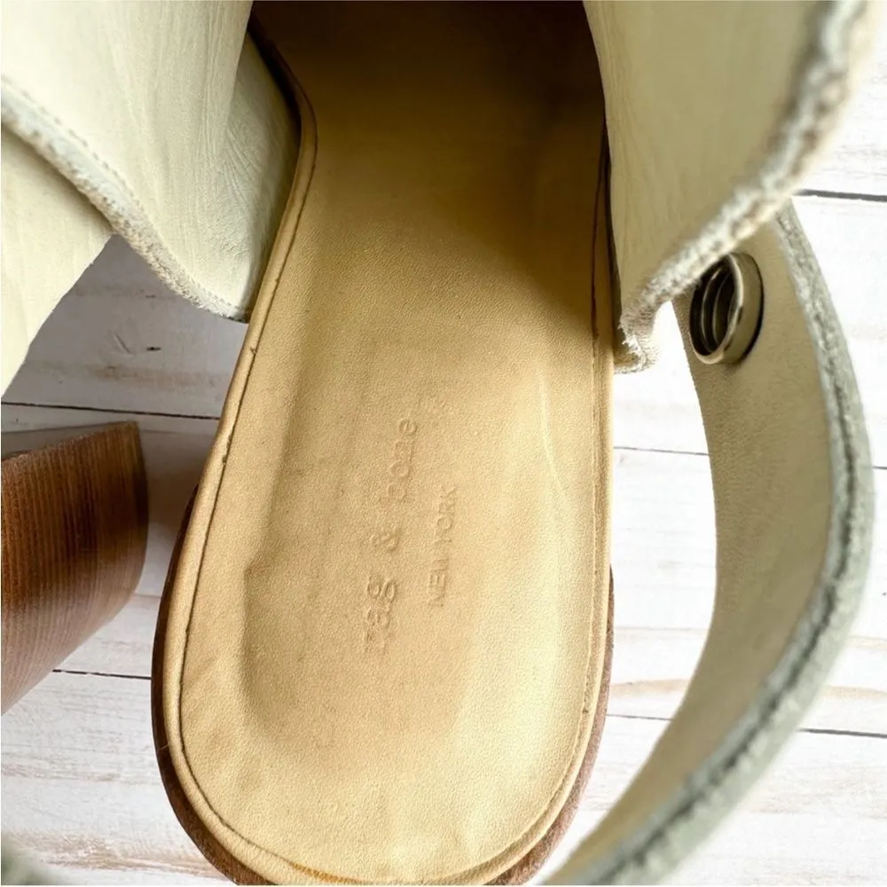 Leigh Natural Canvas Open Toe Sandal - Image 7