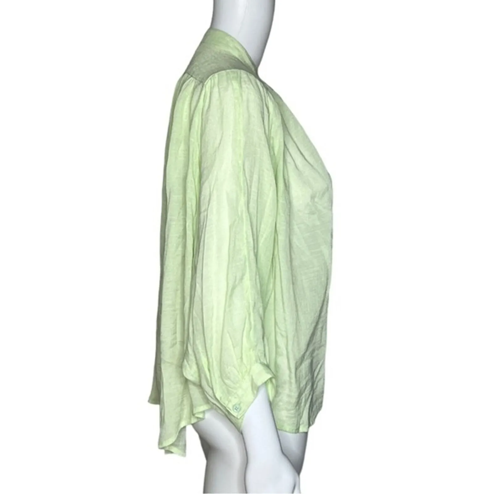 Anthropologie Maeve Shirt Womens‎ Small Green Button Up Blouse Preppy Bohemian - Image 2