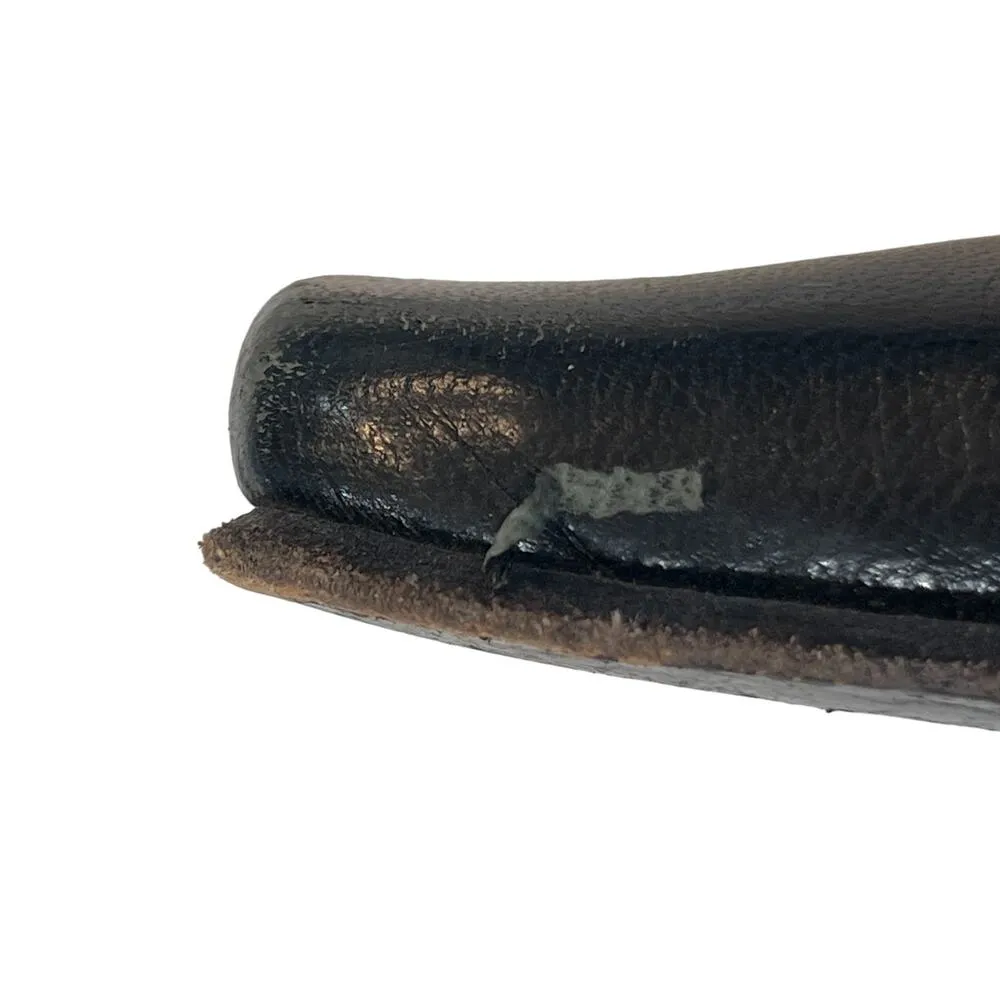 Vintage Equipe Italian Leather Square Toe Boots 3" Heel Size 36 Matrix Old Money Black - Image 11