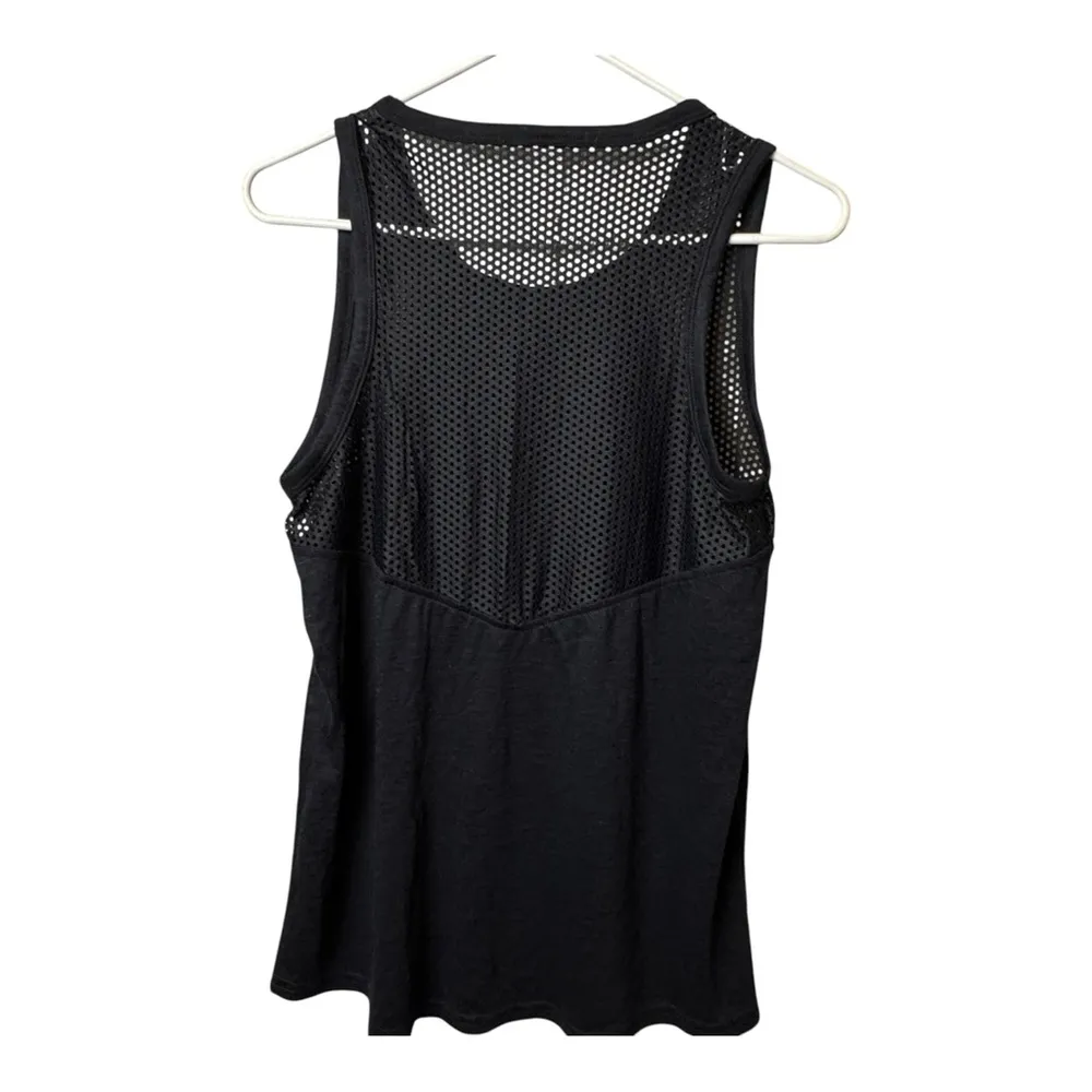 Balance Collection Black Mesh Athletic Sporty Sleeveless Workout Tank Sz M - Image 5