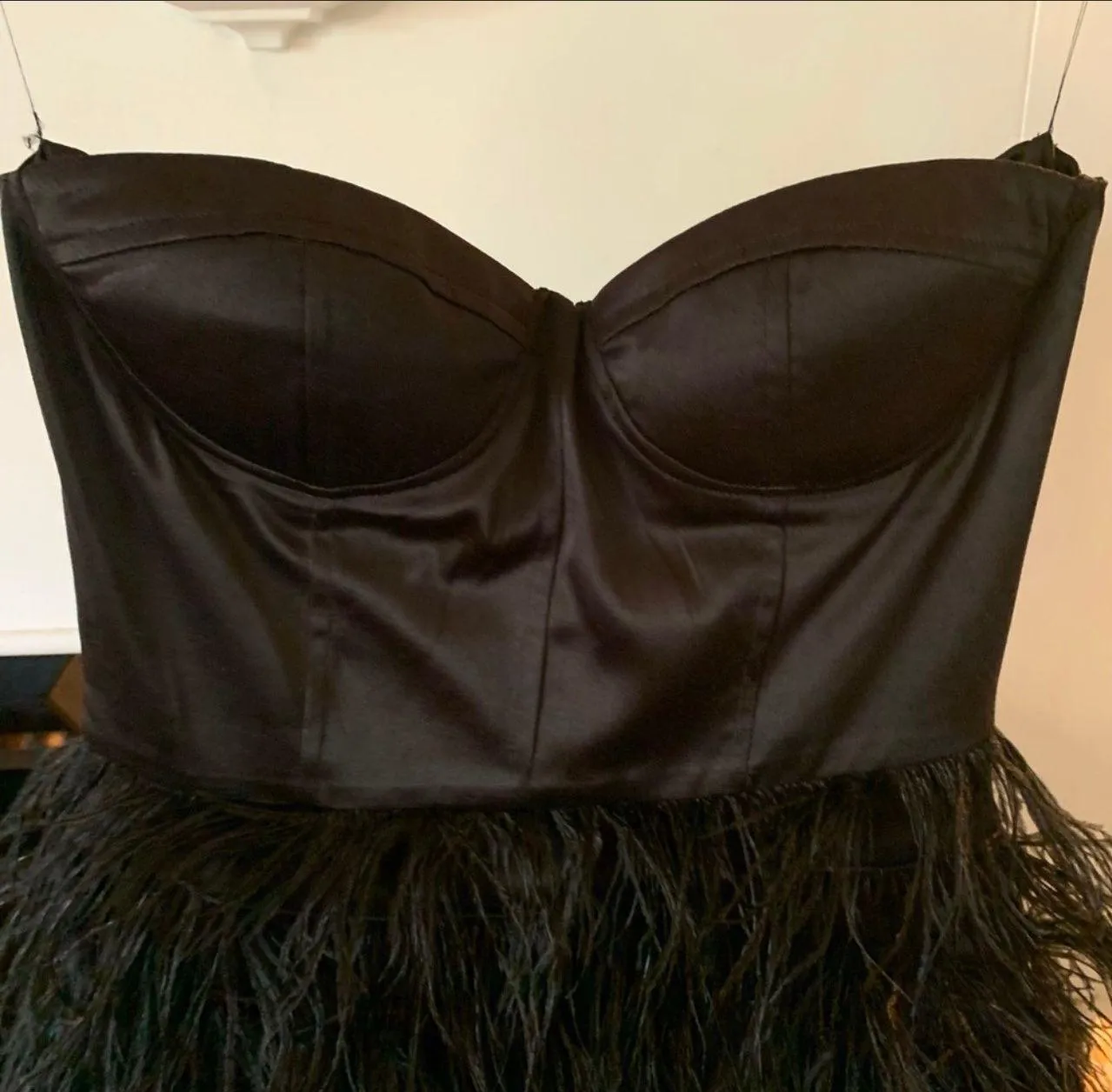 Black Label Feather Dress - Image 2