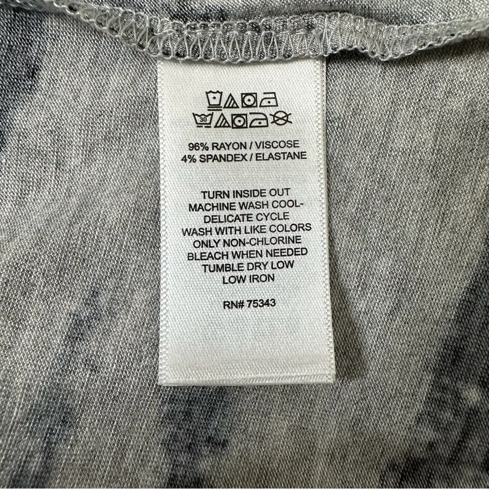 Cynthia Rowley Gray Patriotic Very Soft Tank Top, Size 1X - Image 8