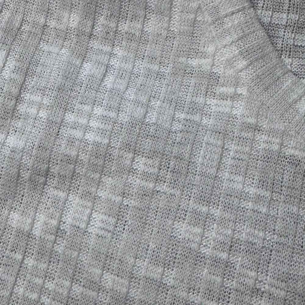 NWOT  Aura Layering Top Ivory Sheer Shirt Intimately Free; Medium - Image 7