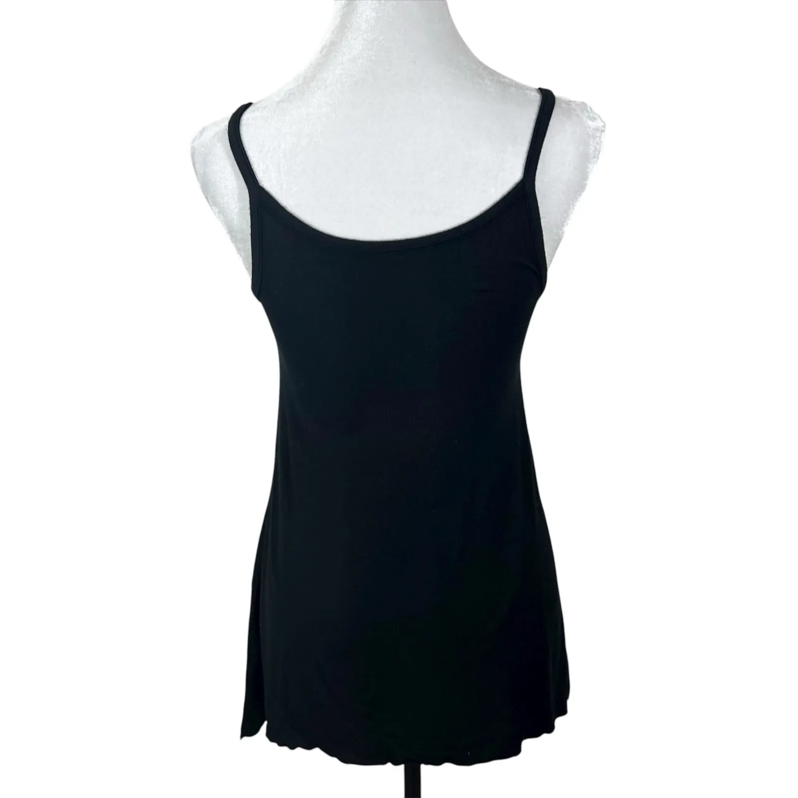 San Francisco City Lights Gypsy Girl Lace Cami Tank Top Black Size Medium NEW - Image 3