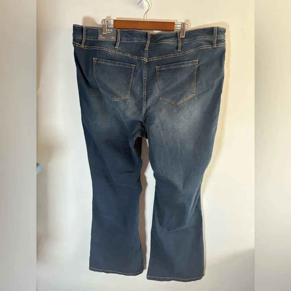 TORRID Luxe Slim Bootcut Super Stretch Jeans NWT In Rain Storm NEW! 26 Tall 0235 - Image 7