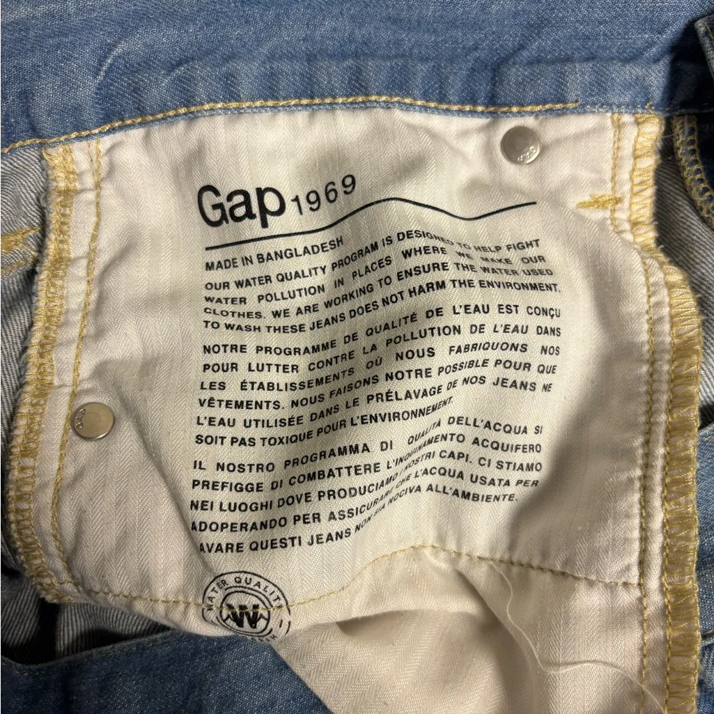 Gap A-Line Denim Skirt | Size 29 | Classic Blue Midi Jean Skirt - Image 5