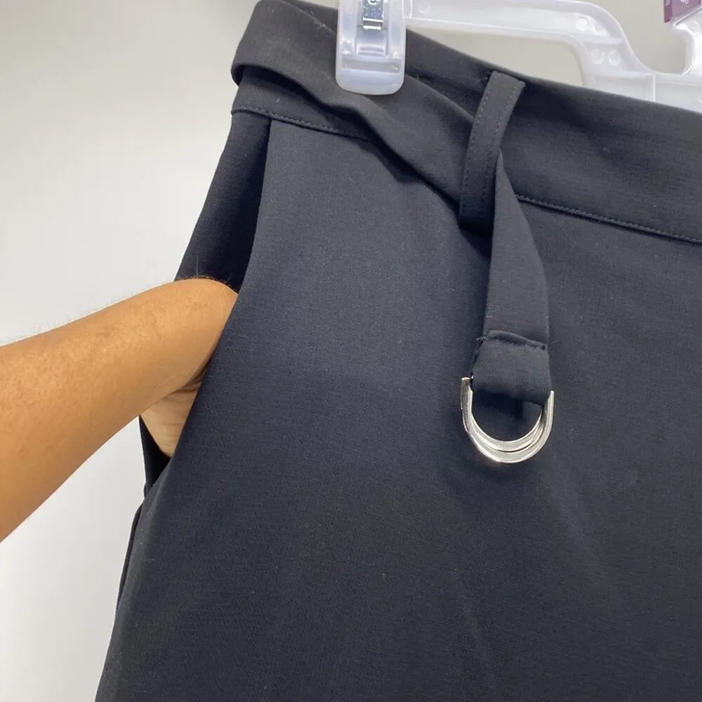 Vince Camuto mood indigo rich black high waisted wide leg chic career  size 12 - Image 6