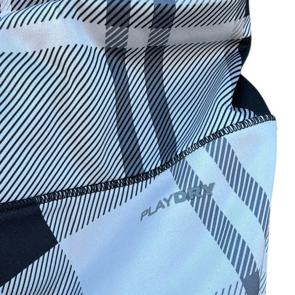 Reebok PlayDry Plaid Athletic Leggings S Moisture-Wicking Stretch Gym Pants - Image 7