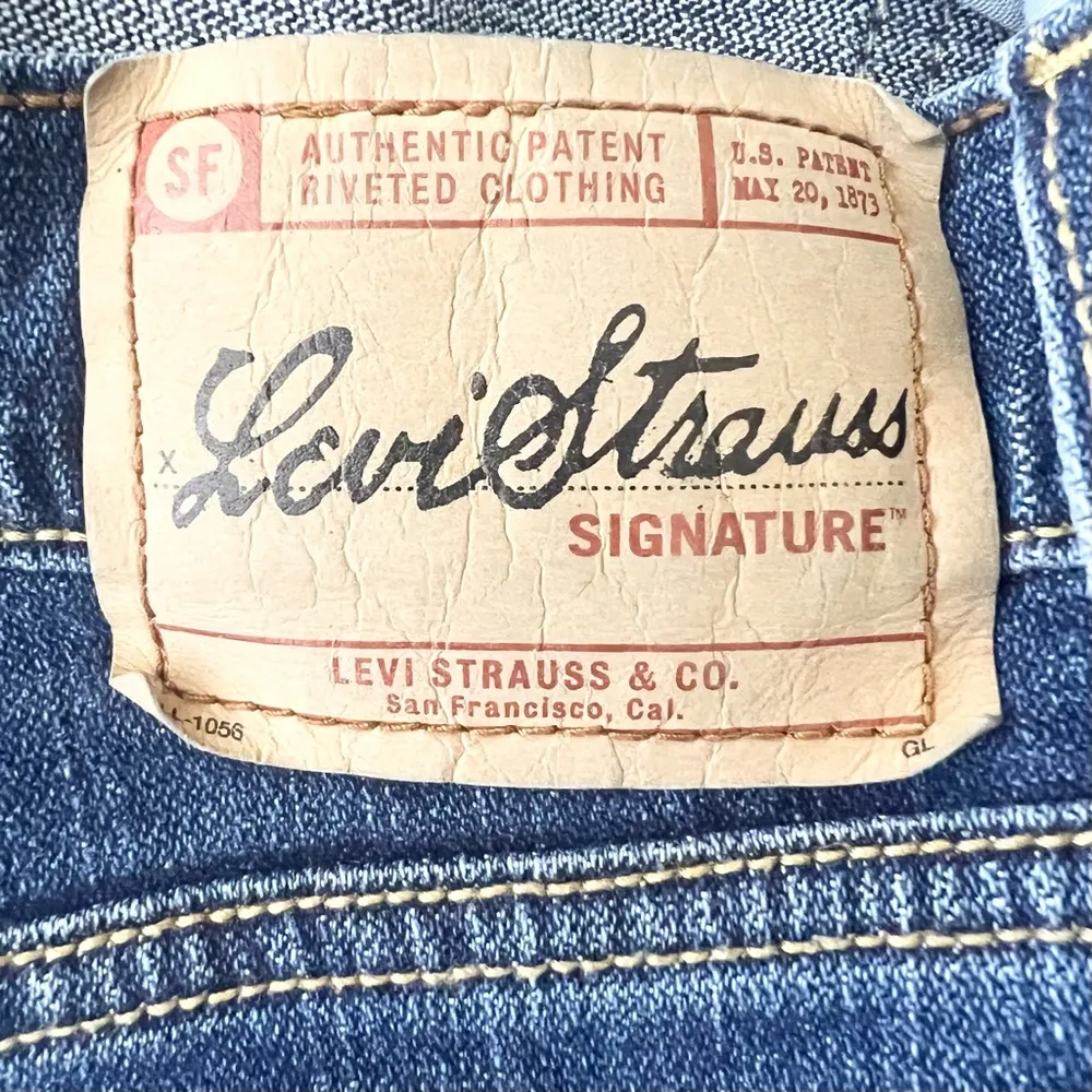 Levi Strauss Signature Blue Jean Stretch Denim Capri Pants Size 14 - Image 6