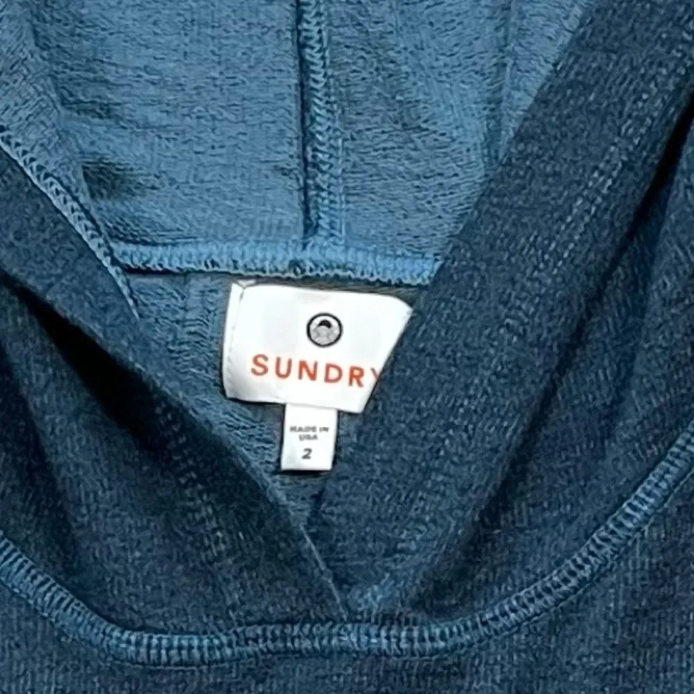 Merra Cross Back Hoodie Pullover in Navy Medium - Image 6