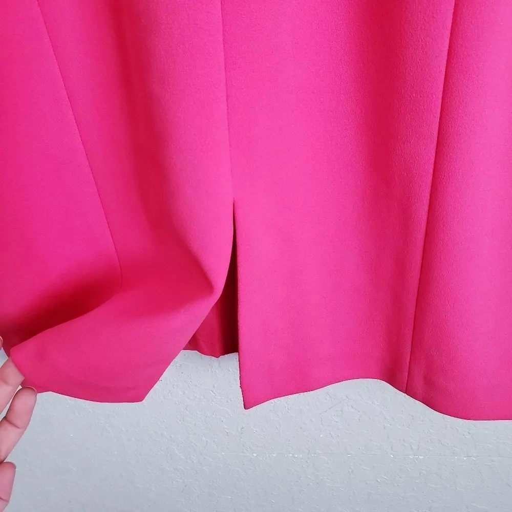 Eliza J Barbie Pink Cold Shoulder Crepe Sheath Dress‎ - Image 12