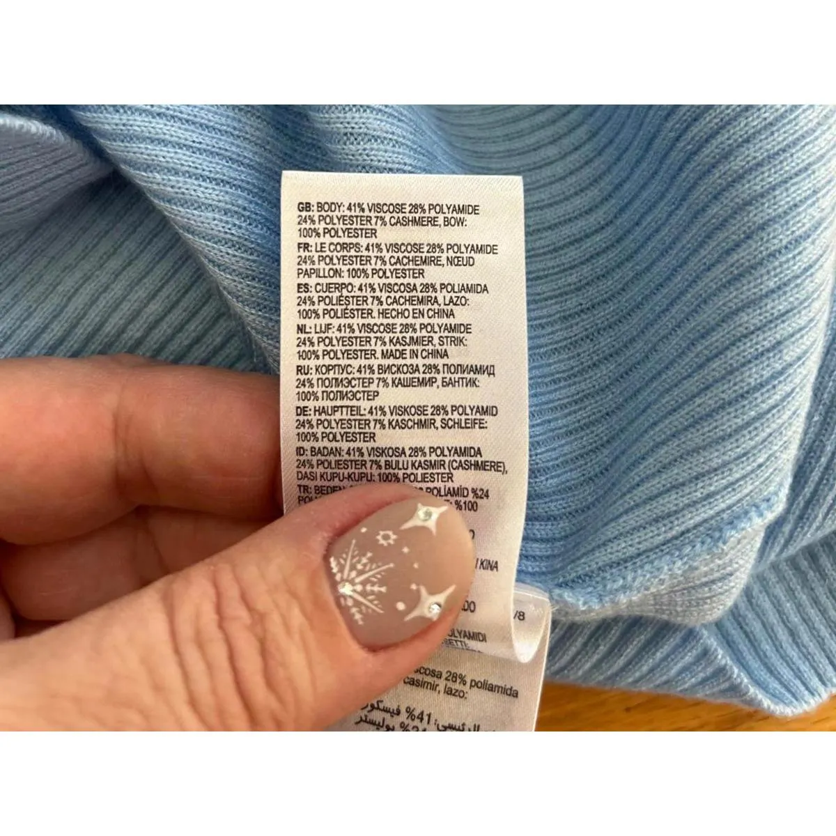 Ted Baker Light Blue Long Sleeve Top with Bow Detail - Image 6