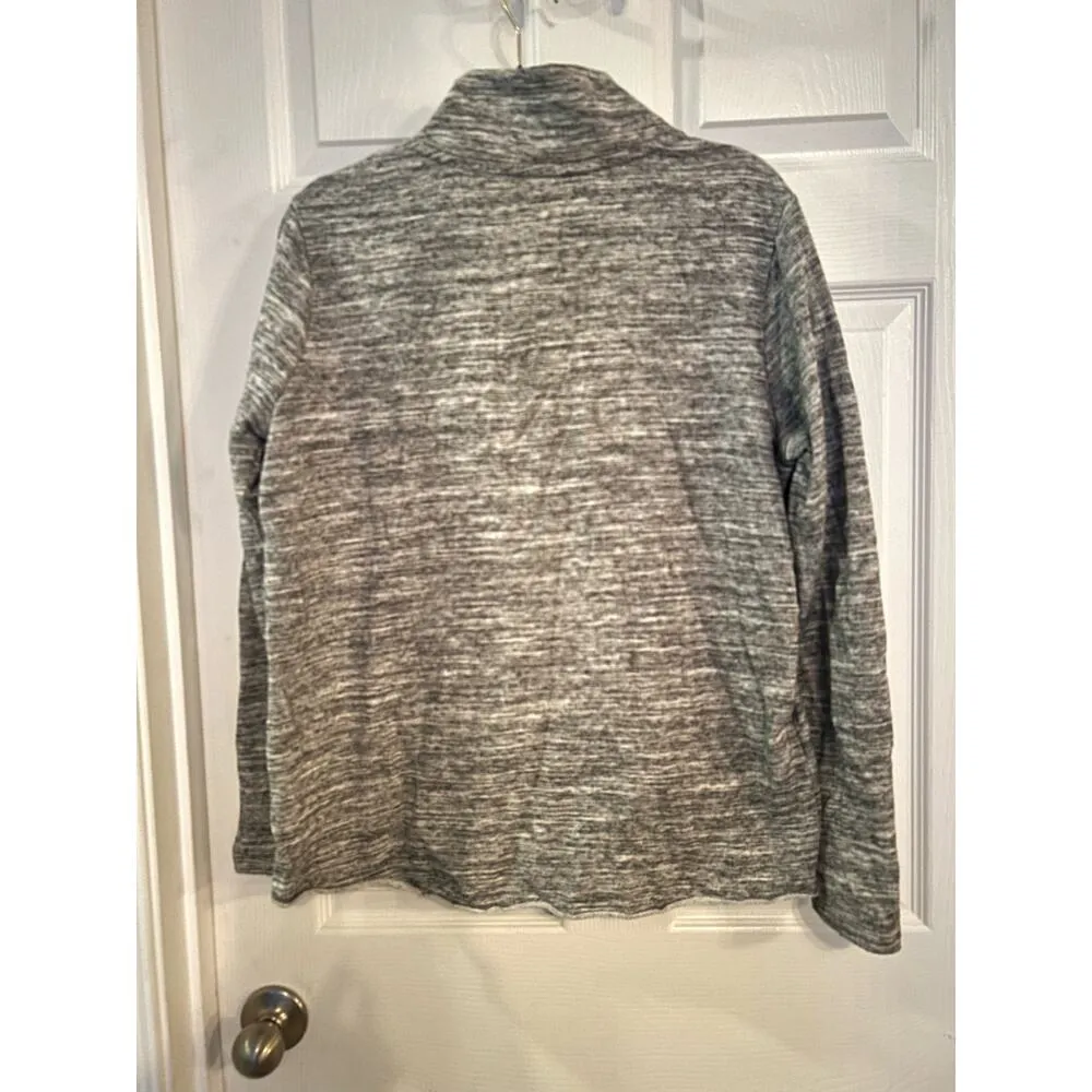 Pink gray and blue quarter zip pullover with kangaroo pocket size M Size M - Image 2