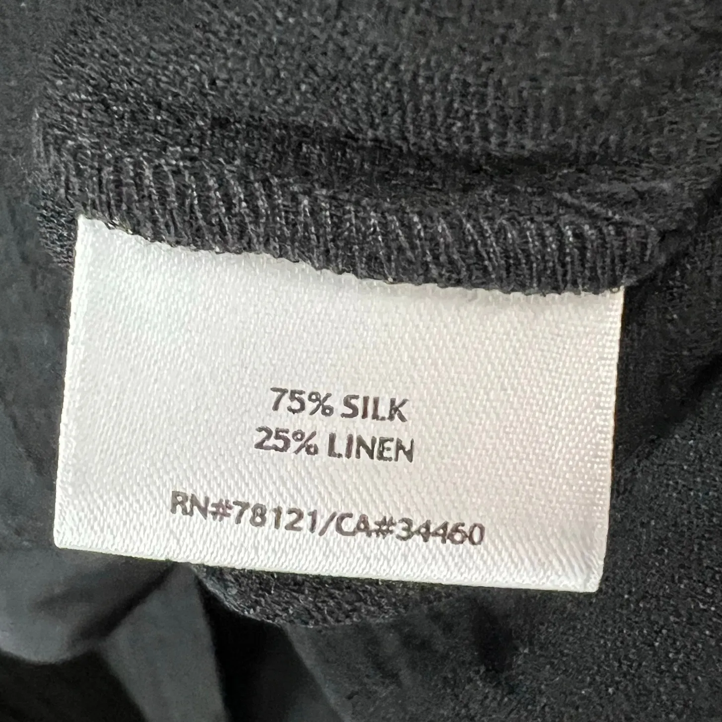 Eileen Fisher Jacket XS Black Silk Crepe Quilted Frog Buttons Mandarin Timeless - Image 13