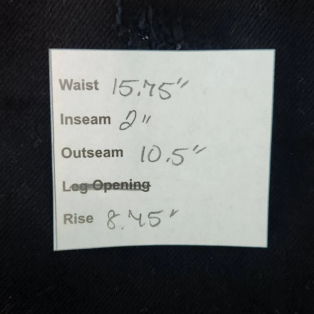 Black Orchid Black Distressed Jean Shorts NWT Size 29 Cut-Off Black Denim Shorts - Image 11