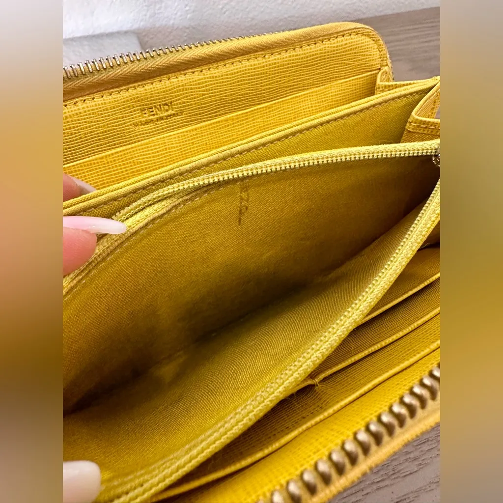 Fendi Zucca Coated Canvas Zippy Long Wallet - Image 13
