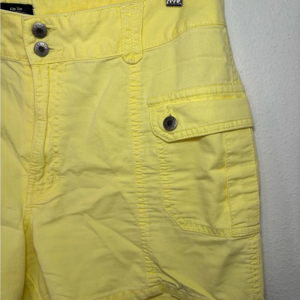 Bailey's Point Yellow‎ Cotton Lightweight Shorts Side Pockets Juniors Size 13 Yellow - Image 3