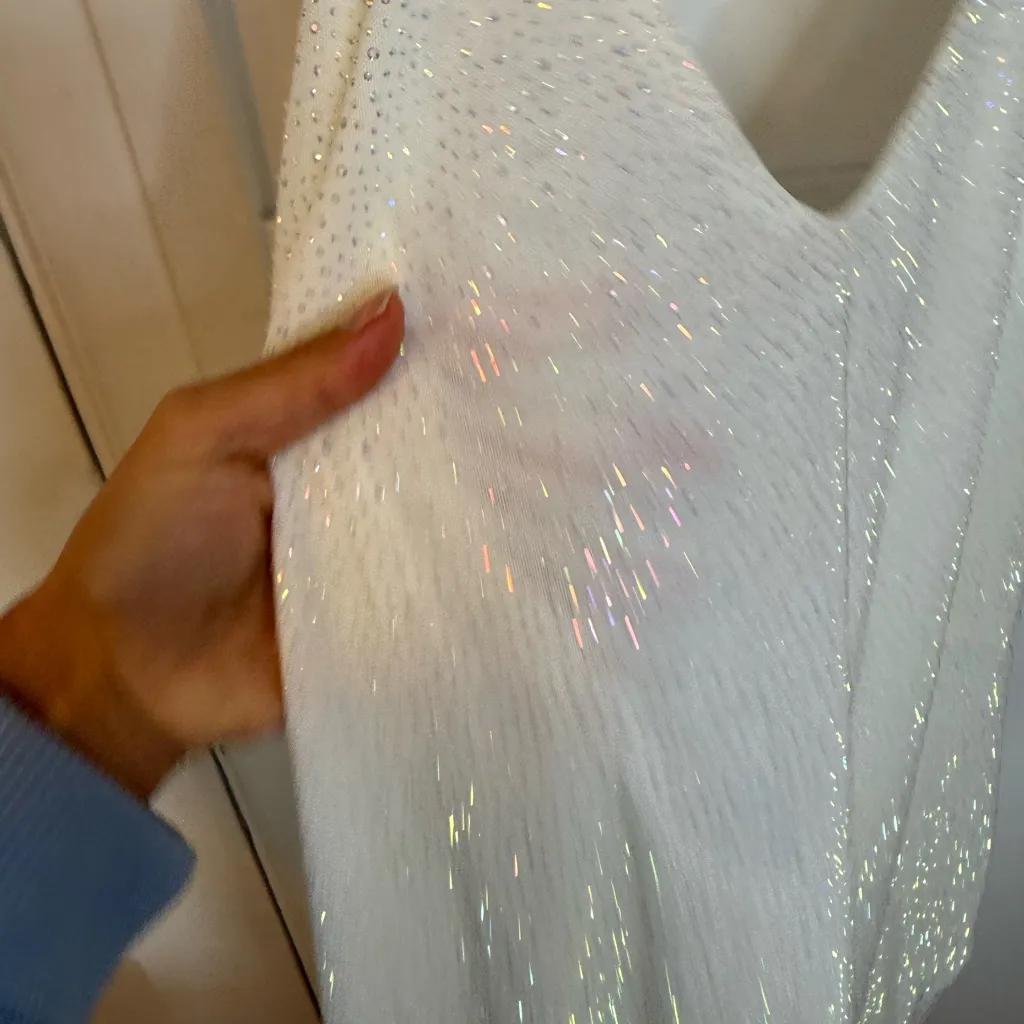 Akira She’s Glowing Rhinestone Halter Mini Dress - Image 8