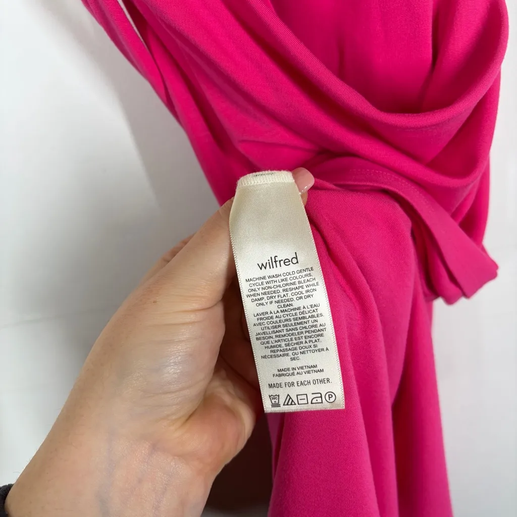 Aritzia Wilfred Saturn Wrap Mini Dress Size Small - Image 10