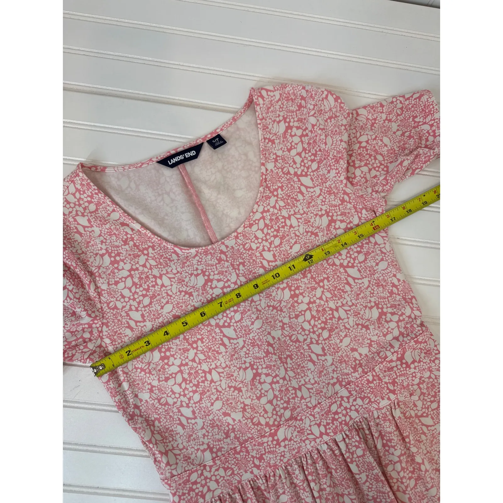 LANDS’ END DRESSSES Pink & Blue Mini Summer Casual Short Sleeve Bundle Size S - Image 3