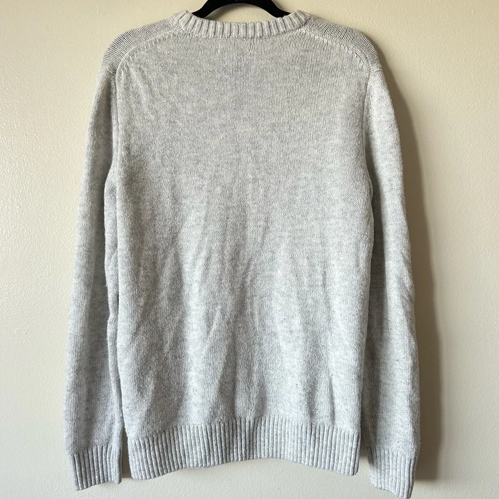 Sonoma Small Gray Tight Knit Crewneck Sweater Cotton Acrylic Blend - Image 5