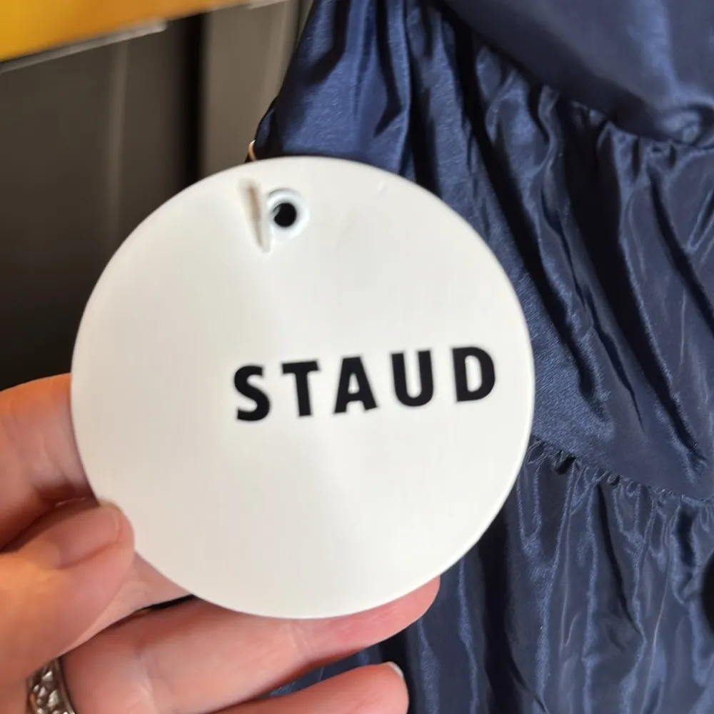 NWT STAUD Ripley Tiered Maxi Dress Navy Blue Size XS - Image 12