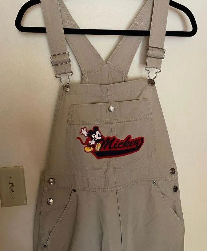 Disney Vintage Mickey Mouse Overalls - Image 3