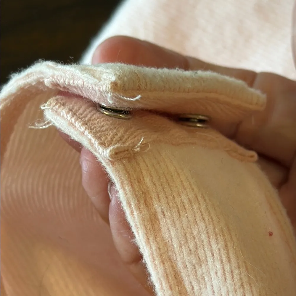 LE LIS Soft Pink Off-Shoulder Sweater Bodysuit Size Large - Image 9