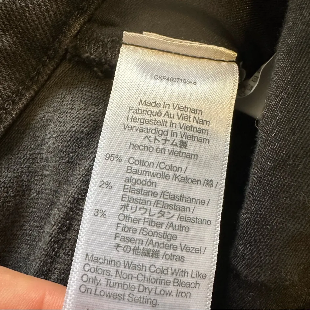 Madewell Mid Rise Kick Out Jeans Womens 28 Black New With Tag Style NJ110 - Image 8