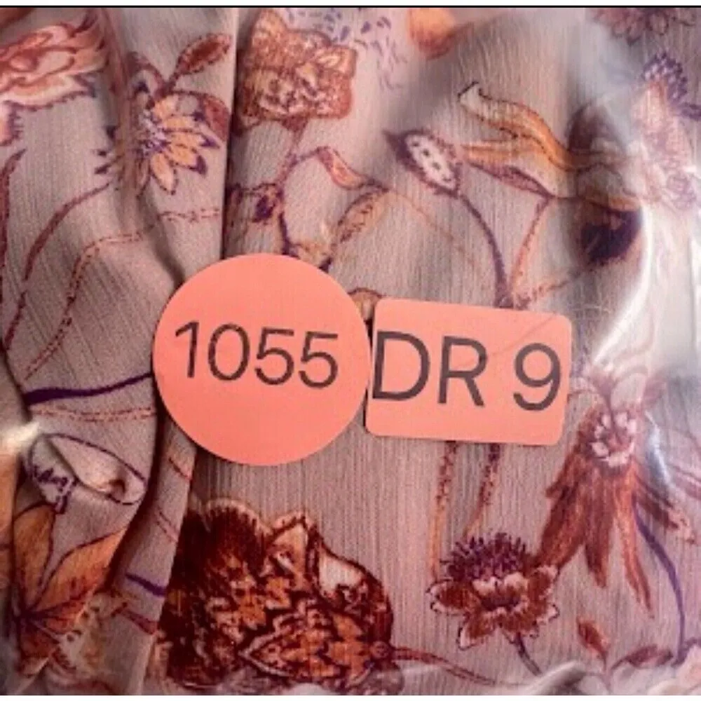 DRESS FORUM A Day In Tuscany Dress mini floral casual womens sundres tie size S Pink - Image 11