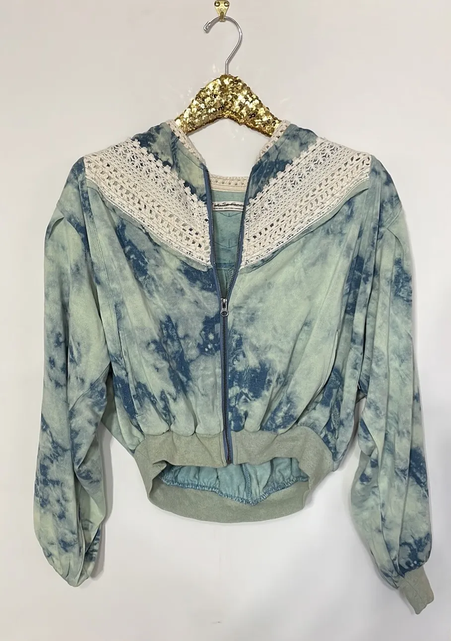 We The Free True Blue Crochet Jacket - Image 3