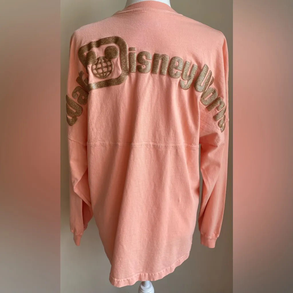 Disney Parks Walt Disney World Spirit Jersey Rose Gold with Gold Glitter - Image 3